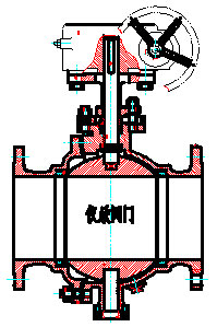 固定球閥結構圖