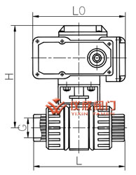 電動塑料球閥外形尺寸