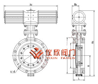 D643H氣動多層次硬密封法蘭蝶閥