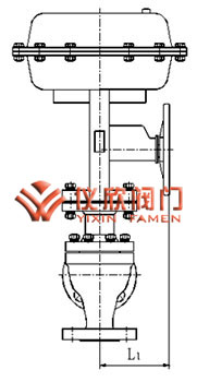 氣動高壓角型調節閥