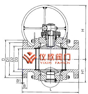 Q347高壓鍛鋼球閥,結構圖